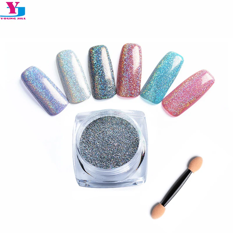 

3 Bottle Holographic Nail Glitter Powder Shinning Laser Mermaid Effect Chrome Pigment Magic Nail Art Tips Manicure Maquiagem New