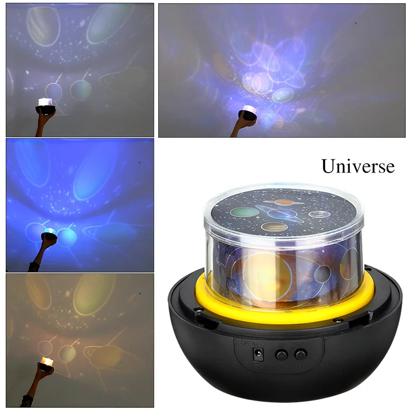 LED Night Light Starry Sky Magic Star Moon Planet Projector Lamp Cosmos Universe Luminaria Baby Nursery Light  5