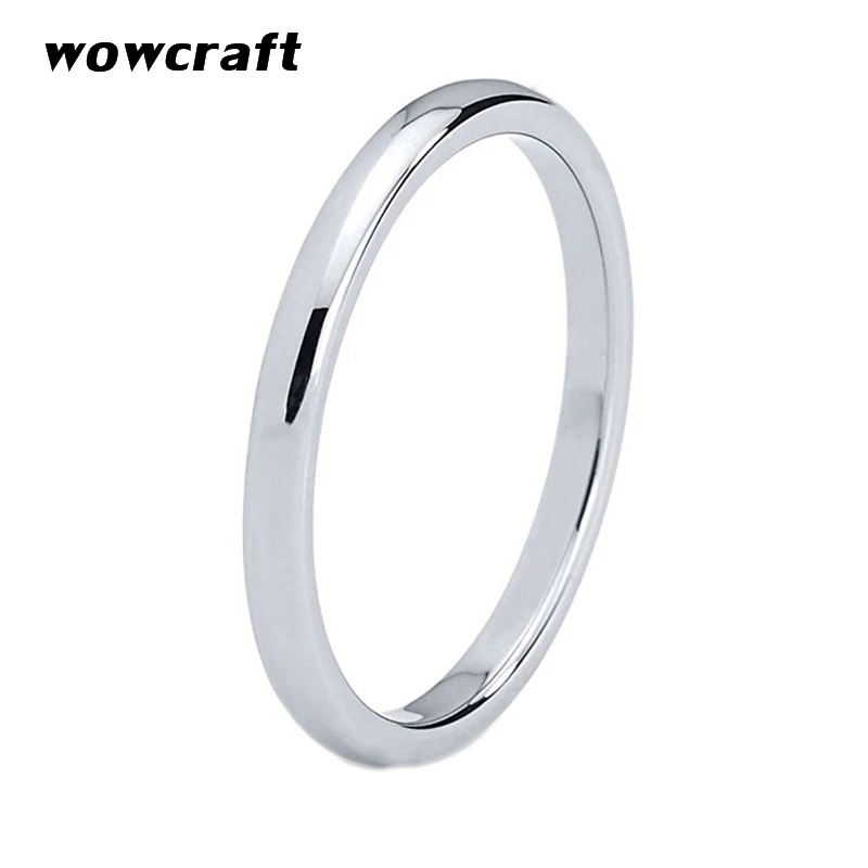 

2/4/6/8mm Tungsten Carbide Rings for Women Men Wedding Engagement Bands Polished Shiny Engraving Comfort Fit Gifts for Him Her