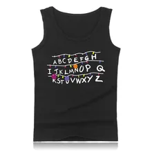 Montauk Stranger Thing Танк Повседневный Топ без рукавов с принтом Stranger Thing без рукавов Для мужчин одежда из хлопка