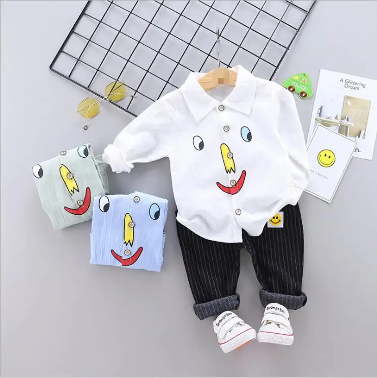 

7.17th EE9 Boy's Long Sleeve Shirt 2019 Boys New Autumn Style 80-120cm retail