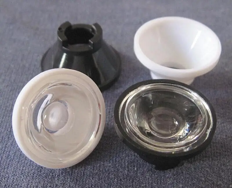 

#MOZ20-20 High quality Led Lens Sets, Lens Diameter: 20mm, Holder Size: 22X12.5mm, 20 degree, Concave Clean Surface, PMMA