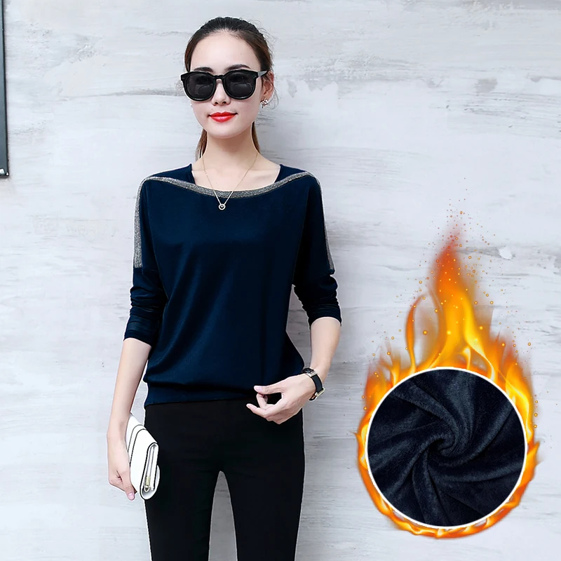 2019 invierno blusa camisas casuales de las mujeres o-Cuello de manga larga de terciopelo, plus tamaño ropa de mujer blusas femininas ropa de mujer 2019 invierno blusa camisas casuales de las mujeres o-Cuello de manga larga de terciopelo, plus tamaño ropa de mujer blusas femininas ropa de mujer
