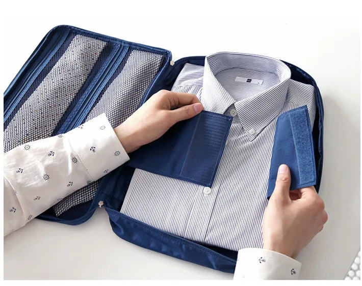 Travel Shirt Storage Organizer Bag Clothes Tie Bra Suitcase Case