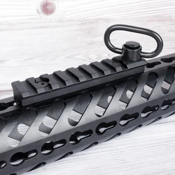 

Tactical M LOK Rail Mount Picatinny Weaver Rail Sections 8 Slots Mount Base With QD Sling Swivel Adapter Wrench For Hunting