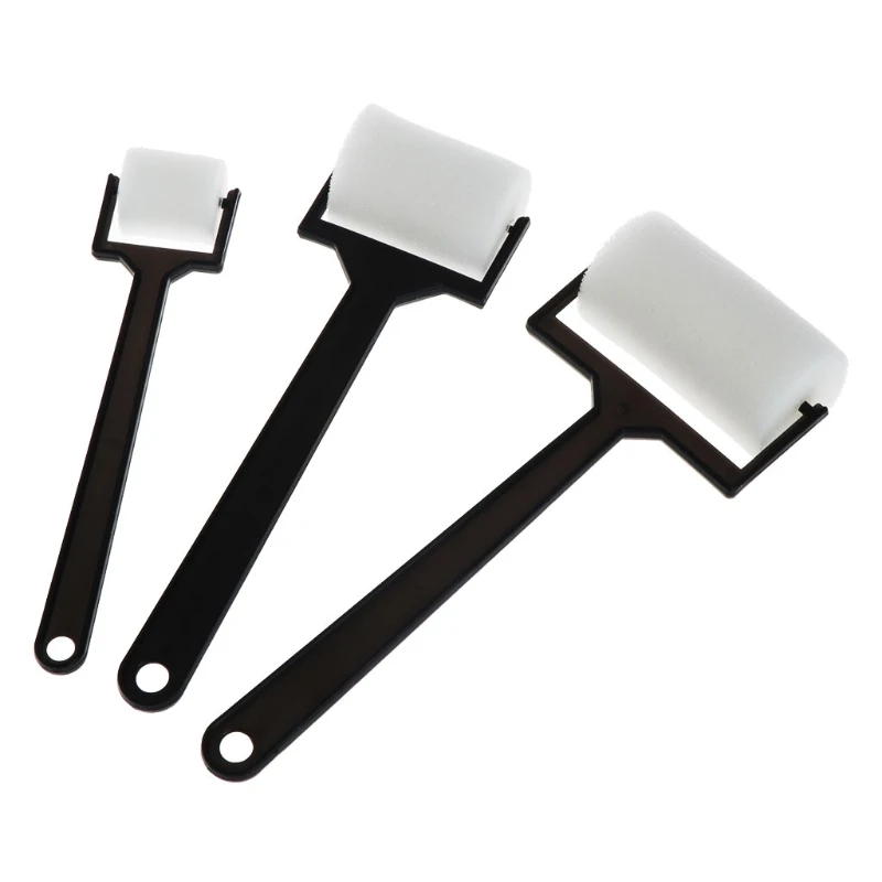 

3Pcs White Sponge Paint Brushes Children Graffiti Roller Stamp Kids Painting Toy