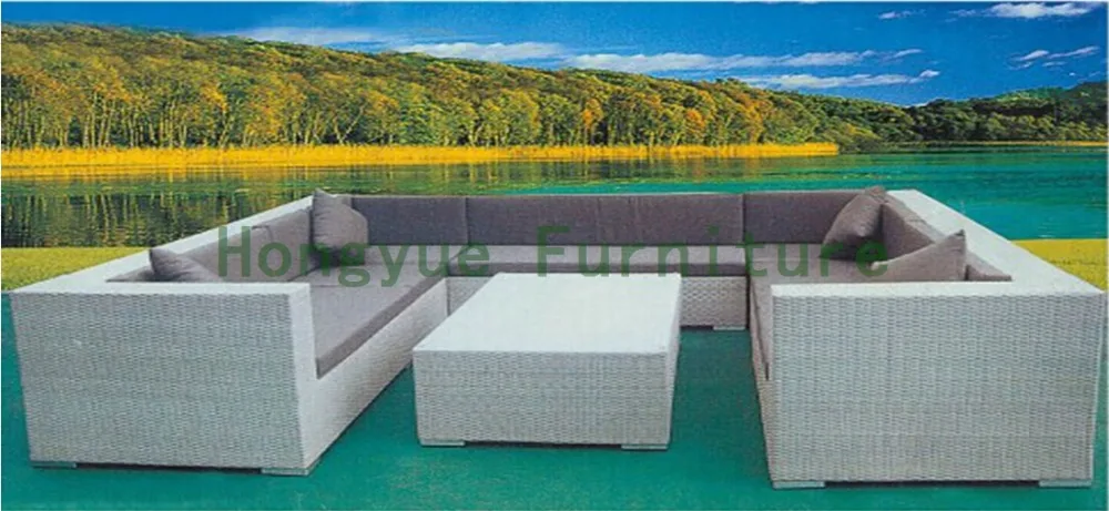 China livingroom wicker sofa furniture supplier