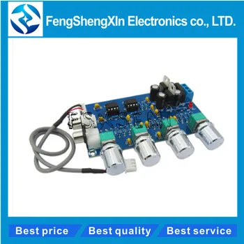 

NE5532 Stereo Pre-amp Preamplifier Tone Board Audio 4 Channels Amplifier Module 4CH CH Control Circuit Telephone Preamp