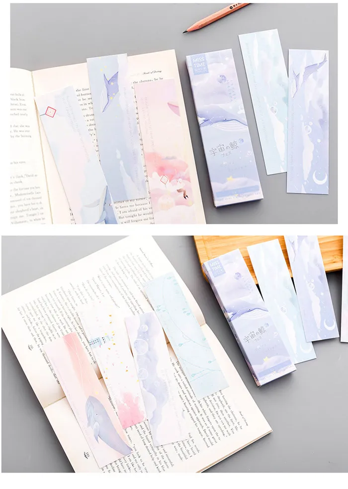 30 шт/лот DIY милый Каваи Кит бумага Bookmarks книга комиксов метки для детей Подарки для школы и офиса поставки