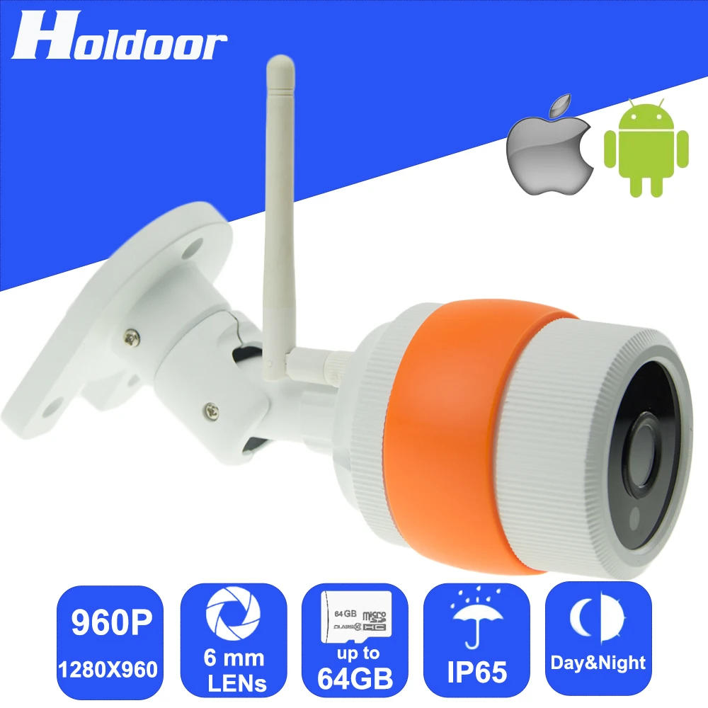 

960P 1280x960 6.0mm lens P2P WiFi IP Camera Outdoor Waterproof IR Cut Night Vision Motion Detection Email Alert support TF Card