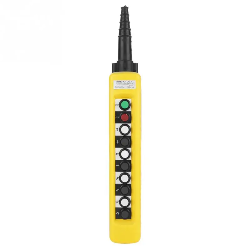 

XAC-A1071 500V Crane Chain Hoist Push Button Switch Lifting Pendant Controller with Emergency Stop IP54 IP Rating
