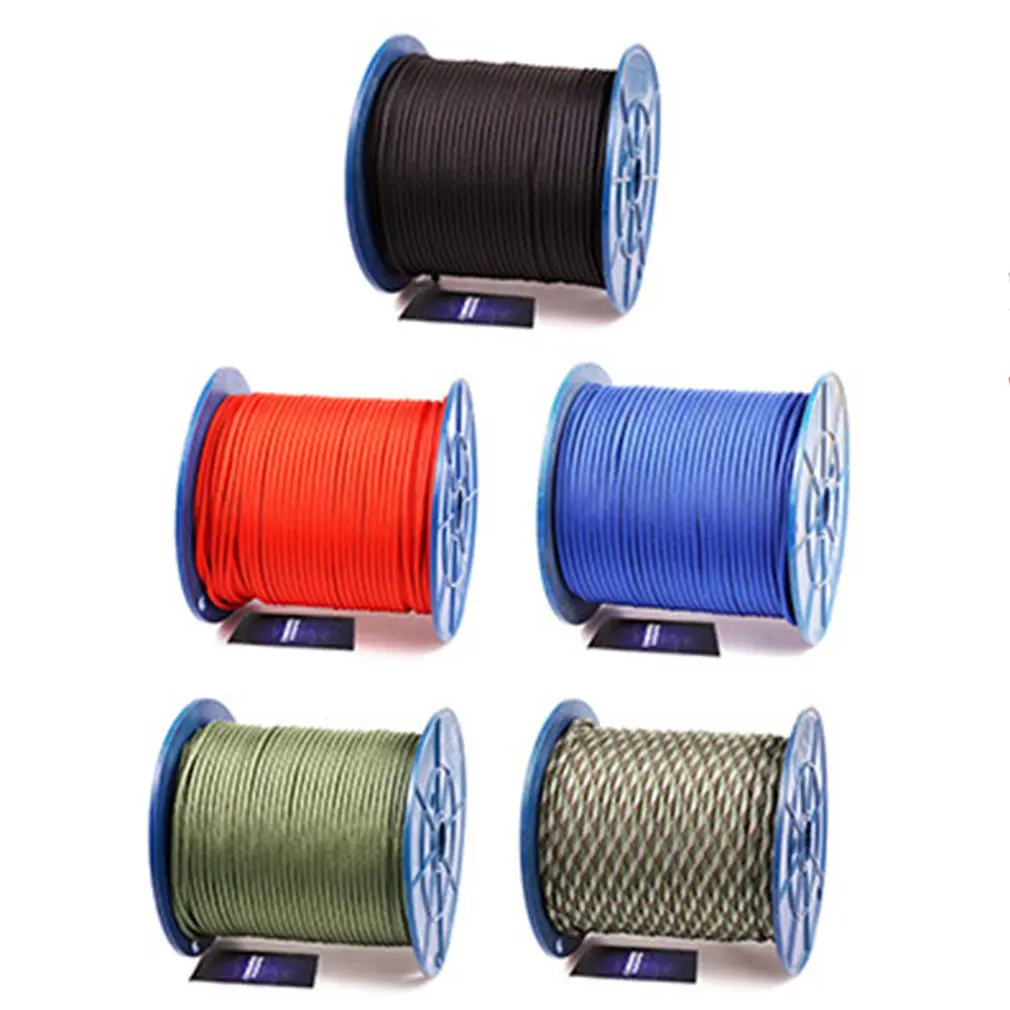 Koop 9 kern Paraplu Touw Outdoor Klimtouw Redding Verloren Touw Apparatuur Escape Touw Veiligheid Touw 100 Meter