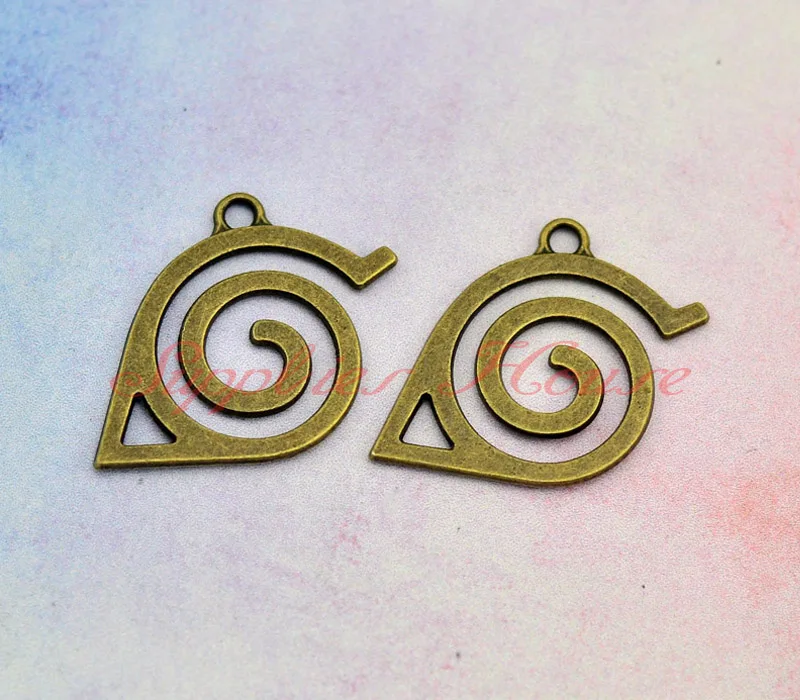 30pcs/lot 38X25mm, Naruto Charms, Antique bronze Naruto Pendants/Charms
