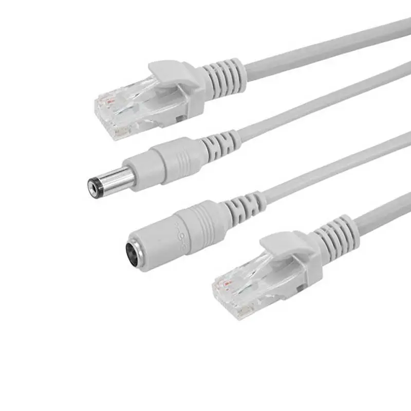 BONLOR 5 м/10 м/15 м/20 м/30 м дополнительный серый CAT5/CAT-5e кабель Ethernet RJ45 + DC Мощность видеонаблюдения сеть Lan кабель для Системы ip-камеры