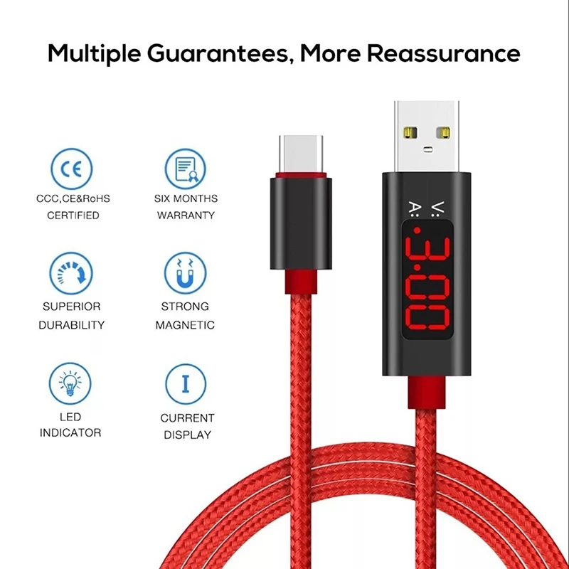 Кабель зарядного устройства лента C Kabel для Samsung Galaxy A70 A50 A30 S10 Plus светодиодный