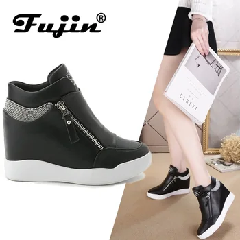 

Fujin 2020 Fashion Wedge Heel Pumps Women Footwear Height Increasing women Shoes Women casual shoes platform shoes female botas