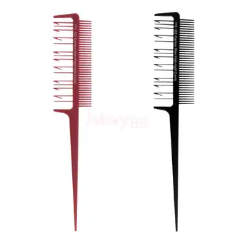

Pack of 2Pcs Weaving & Sectioning Foiling Comb For Fine Highlights, Hair Coloring Microblading & Highlighting