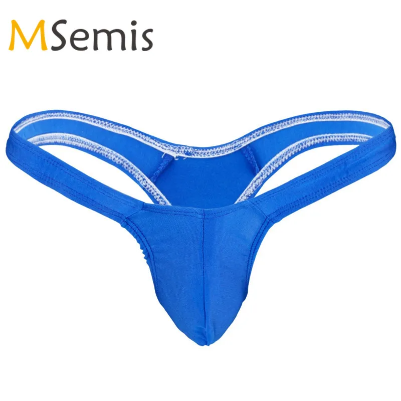 

Swimsuit Mens Bikini Swimwear for Men Bulge Pouch Panties Male Underwear G-String Beachwear T-Back Thong Underwear for Swimming