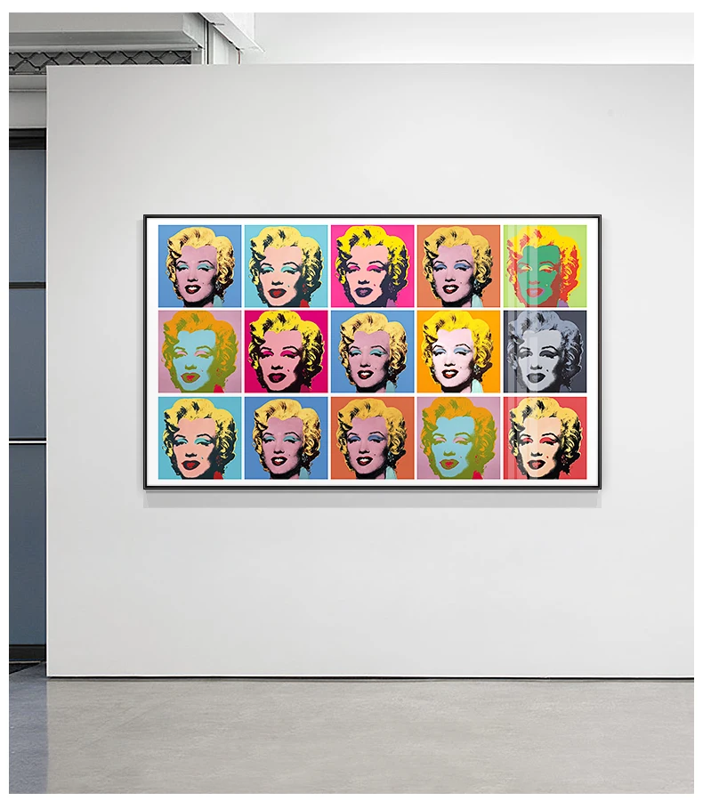 Marilyn Diptych Artwork by Andy Warhol Printed on Canvas