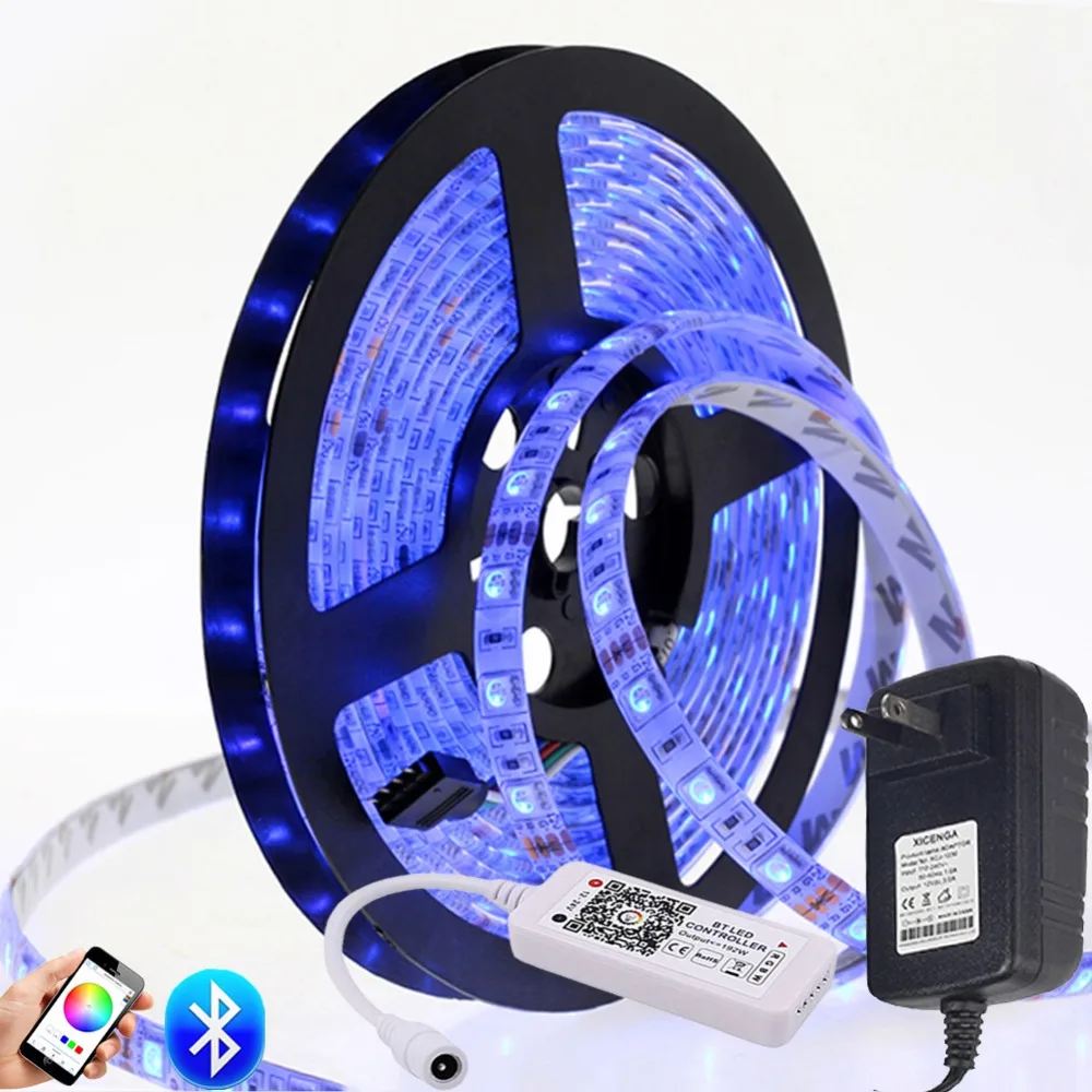 Комплект светодиодных лент RGB с регулируемой яркостью источник питания SMD5050