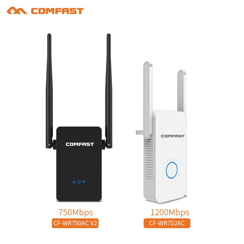 Comfast 1200 Мбит/с гигабитный Wi fi ретранслятор и 750 802.11ac WiFi расширитель диапазона