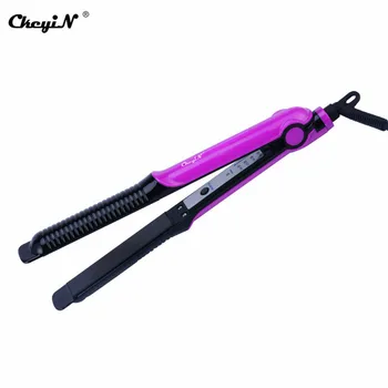

CkeyiN 2 in 1 Hair Straightener Flat Iron Aluminum Plate PTC Rapid Heating Hair Curler Temperature Adjustable Styling Tools
