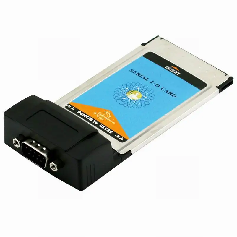 PCMCIA к 9pin RS232 RS-232 DB9 Тетрадь serial I/O Порты и разъёмы для PC 54 мм cardbus карты адаптера