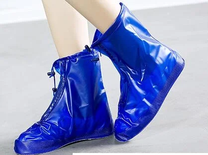 Aleafalling/ Модный туфли непромокаемые женские и мужские синие и розовые водонепроницаемые однотонные непромокаемые сапоги из полиэстера переносные в сумки sc53 - Цвет: C2