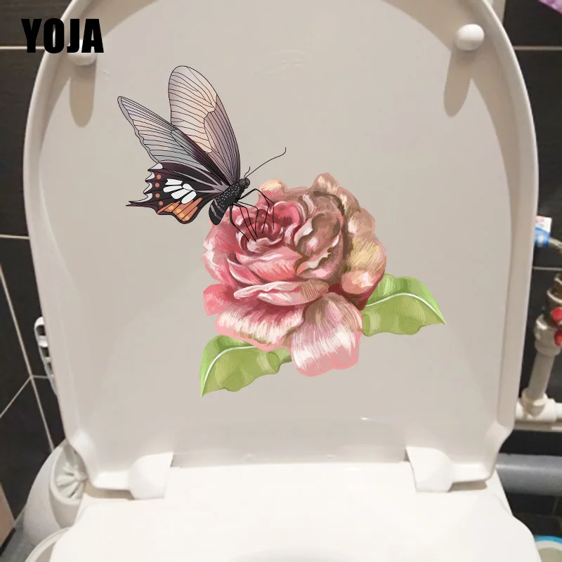 YOJA 22 3x22 7 см ручная роспись розовая роза декор для спальни Настенная Наклейка