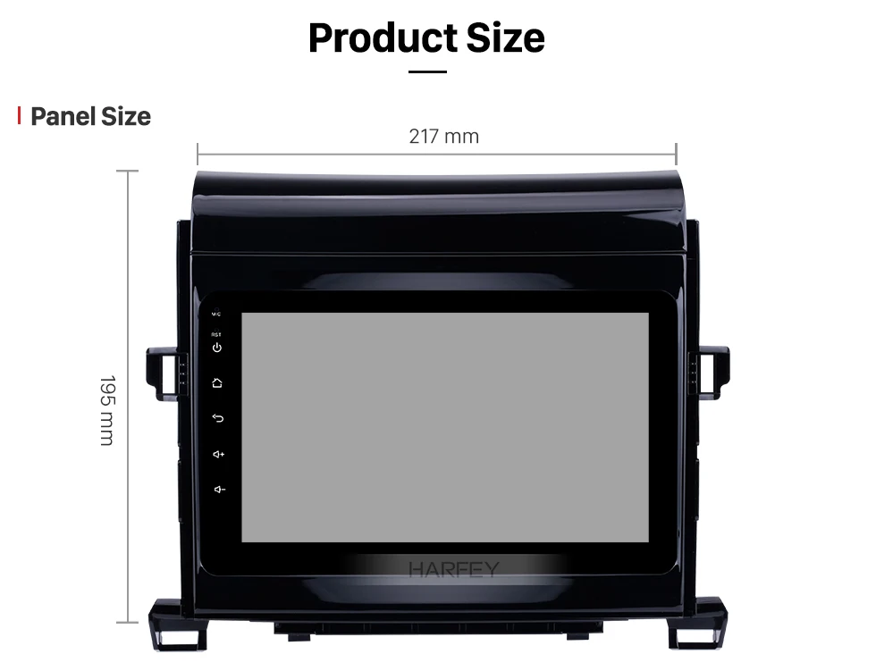 Clearance Harfey 2 Din 8" Multimedia Player GPS Car Radio Android7.1/8.1 for Toyota ALPHARD(Vellfire ANH20) with WIFI FM AUX Rear camera 15