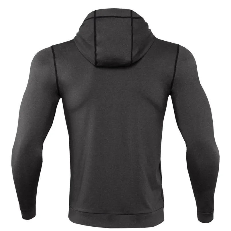 Men\`s quick-drying jacket tight breathable warm jacket autumn winter running clothes fitness clothing long-sleeved Sweatshirt #2 (23)