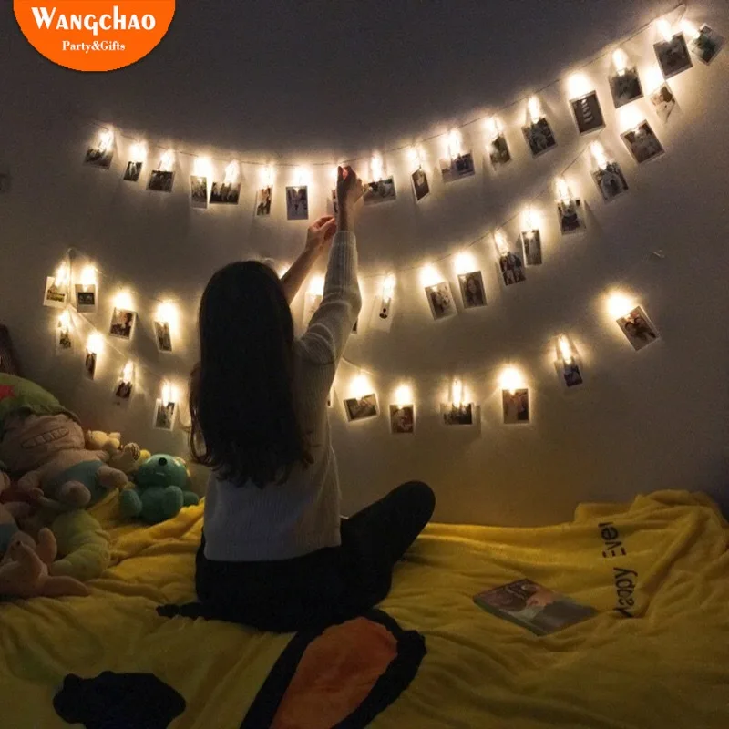 

1.5M LED Photo Clip lamp LED String lights Battery or USB DC 5V Christmas Holiday Party Wedding Decoration Fairy lights