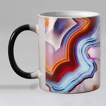 Цветной Красочный Абстрактный Дизайн Термокружка Кружка Керамическая меняющая цвет кофейная кружка волшебная чайная чашка кружки лучший подарок для друзей