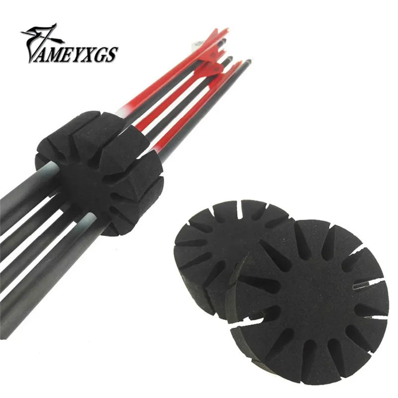 6 Pcs EVA Archery Sponge Arrow Rack Supplies Accessory Black Sports