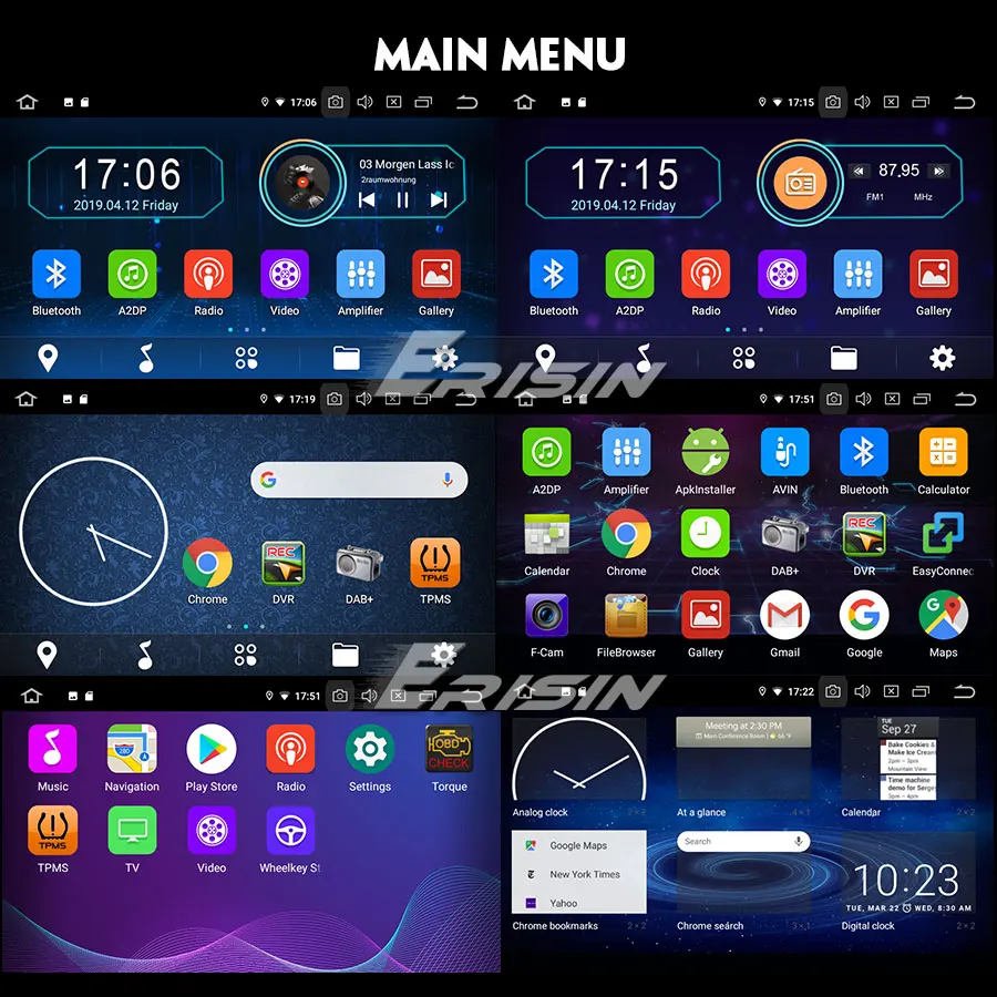 Flash Deal 10.1" Android 9.0 Pie OS One Din Car Multimedia 1 Din Car Navigation GPS Single Din Car Radio with Detachable Screen Design 4