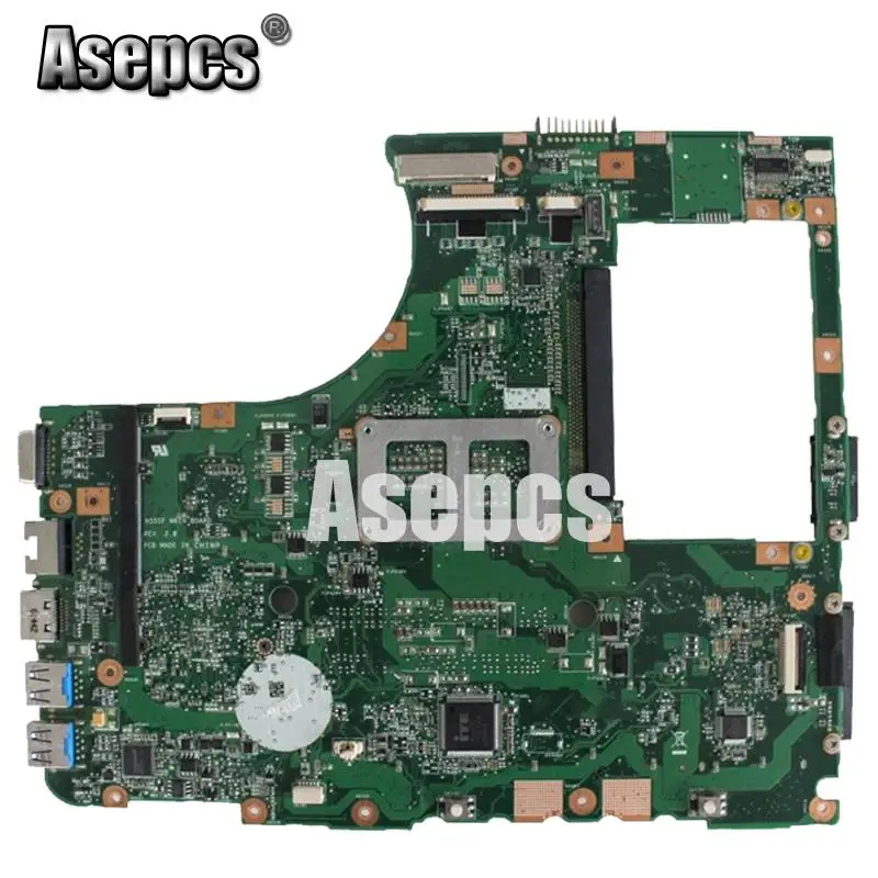 Asepcs N55SF материнская плата для ноутбука For Asus N55SL N55S тест оригинальная