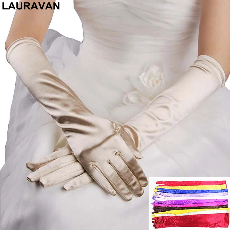Guanti corti senza da bianchi da sposa da donna per strass Bowknot Sheer Mesh garza di pizzo damigelle d'onore protezione solare M  320