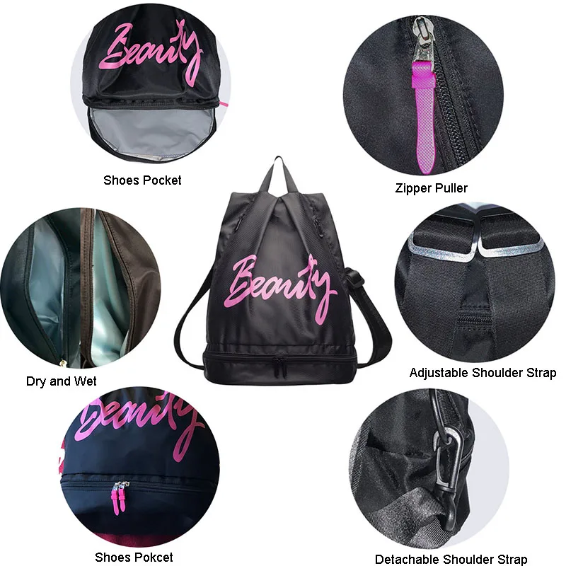 Камуфляжный рюкзак для плавания, пляжная сумка, сухая влажная сумка для летней обуви, сумка для хранения, женские водонепроницаемые Рюкзаки, новинка XA788WD