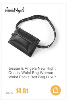 Jiessie& Angela новая брендовая Дизайнерская Женская поясная сумка для телефона, поясная сумка на талию, кожаная женская поясная сумка