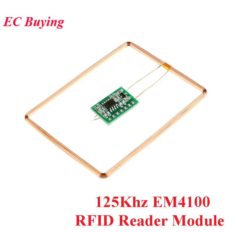 Считыватель RFID карт UART EM4100 125 кГц модуль для Arduino идентификационная карта