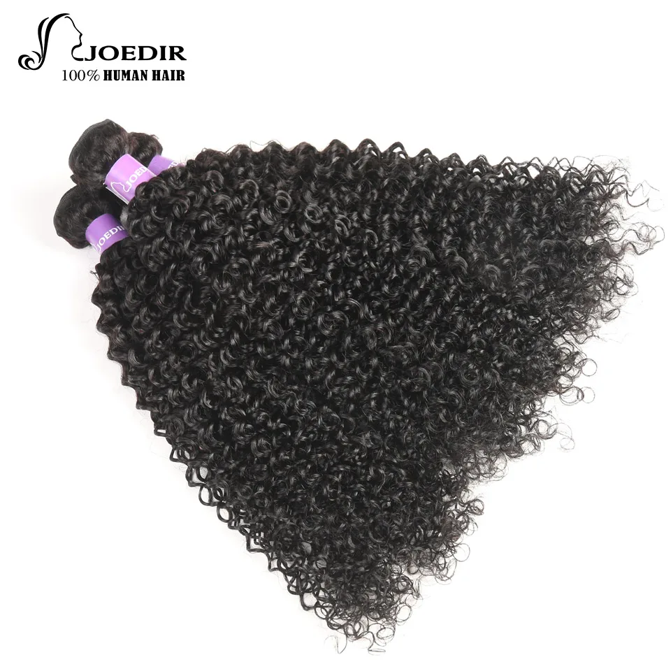 JOEDIR Hair Curly Weave Human Hair Extensions 3 PCS Natural Color Brazilian Hair Weave Bundles 10-28 Inch non Remy Hair JOEDIR Hair Curly Weave Human Hair Extensions 3 PCS Natural Color Brazilian Hair Weave Bundles 10-28 Inch non Remy Hair
