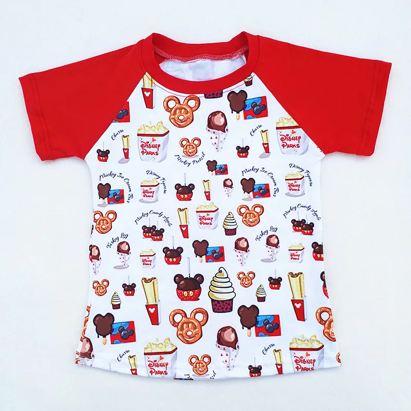 Г. летняя одежда для мальчиков Топ с рукавами реглан и принтом Микки Мауса, молочного шелка и однотонные хлопковые шорты Модная одежда для мальчиков