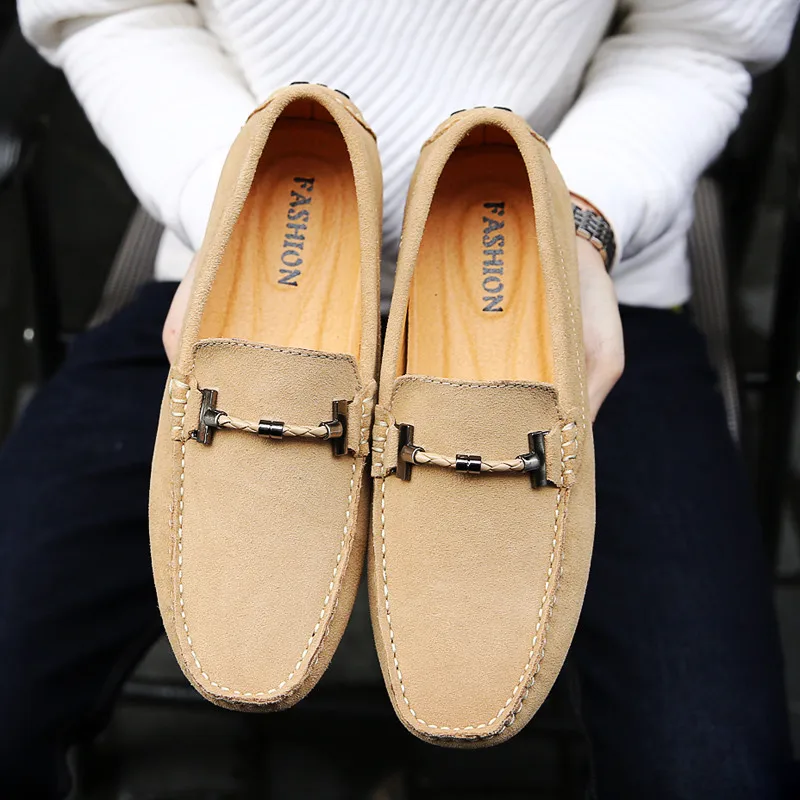 Suede Luxury Shoes Men Loafers Genuine Leather Mocassin Homme Breathable Driving Shoes Brand Loafer Slip On Shoes Chaussures цена Suede Luxury Shoes Men Loafers Genuine Leather Mocassin Homme Breathable Driving Shoes Brand Loafer Slip On Shoes Chaussures цены онлайн