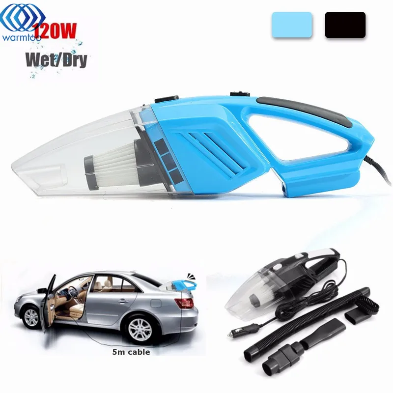 

Mini 12V 120W Hand Held Wet Dry Bagless Car Auto Vacuum Cleaner multifunction Powerful Suction Rechargeable Dust Buster