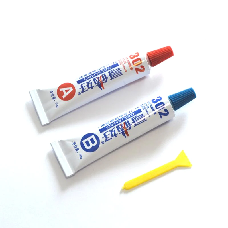 AB glue total 10g metal rubber universal glue 302 glue epoxy resin super metal PVC ABS ceramic tile wood glue 1222