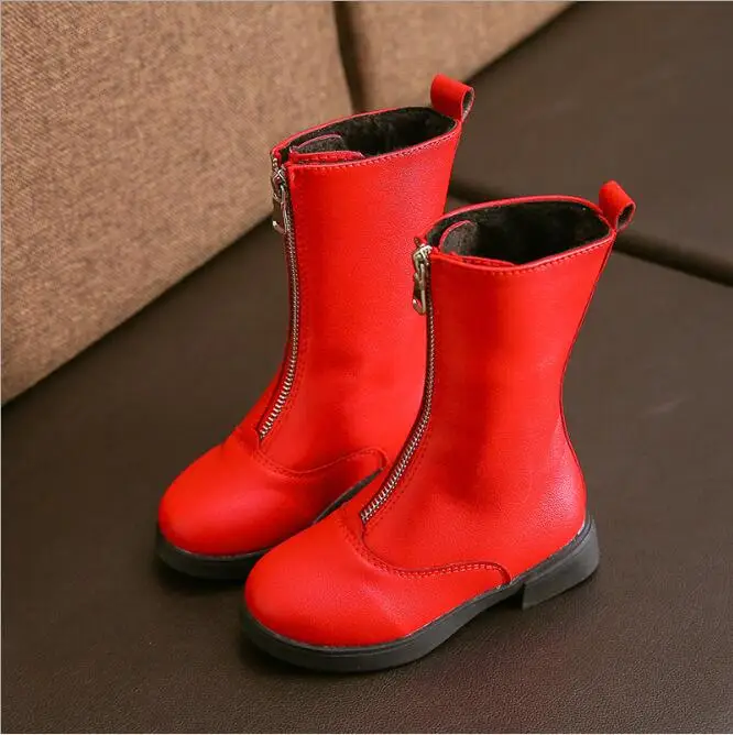 Buy Children Casual Boots for Girls Leather Martin