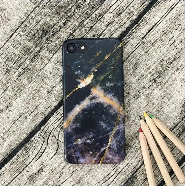 Коричневый 100 шт. Модный мраморный чехол для iphone 8, 8 Plus чехол для телефона роскошный мягкий чехол с полной защитой Fundas - Цвет: Коричневый