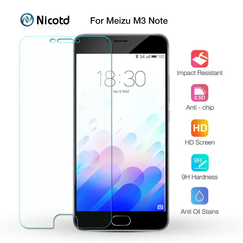 Защитная пленка для Meizu Meilan Note 3 из закаленного стекла 0 26 мм 9H 2.5D на M3 Note3|glass screen