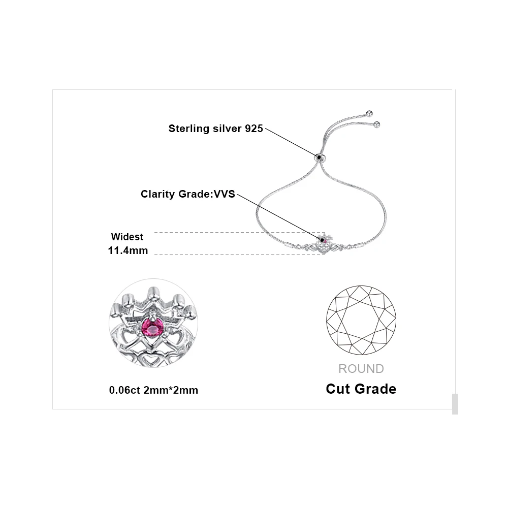 Кельтские Claddagh любовные рубиновые браслеты 925 пробы серебряные Боло браслеты из драгоценных камней для женщин серебро 925 Изготовление ювелирных изделий