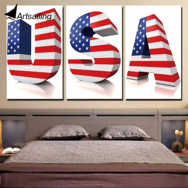 3 piece canvas painting